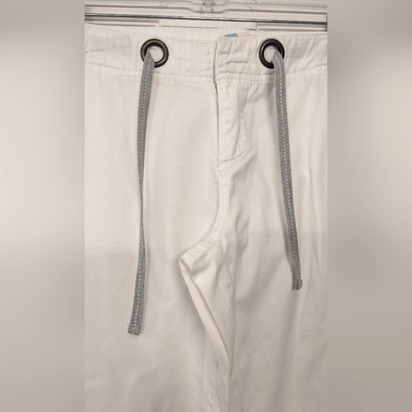 Roxy Women's white high rise wide straight leg cotton pants throuser size 7 - Picture 3 of 9